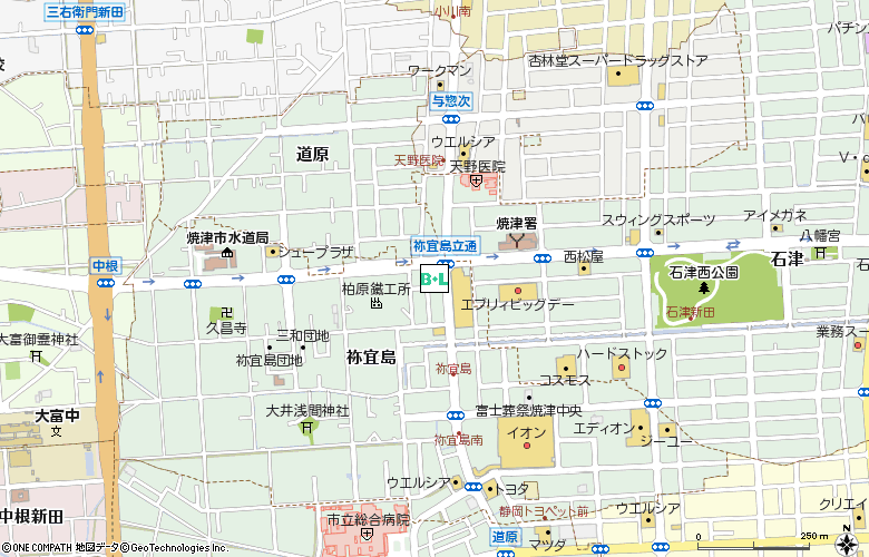 眼鏡市場焼津(00147)付近の地図